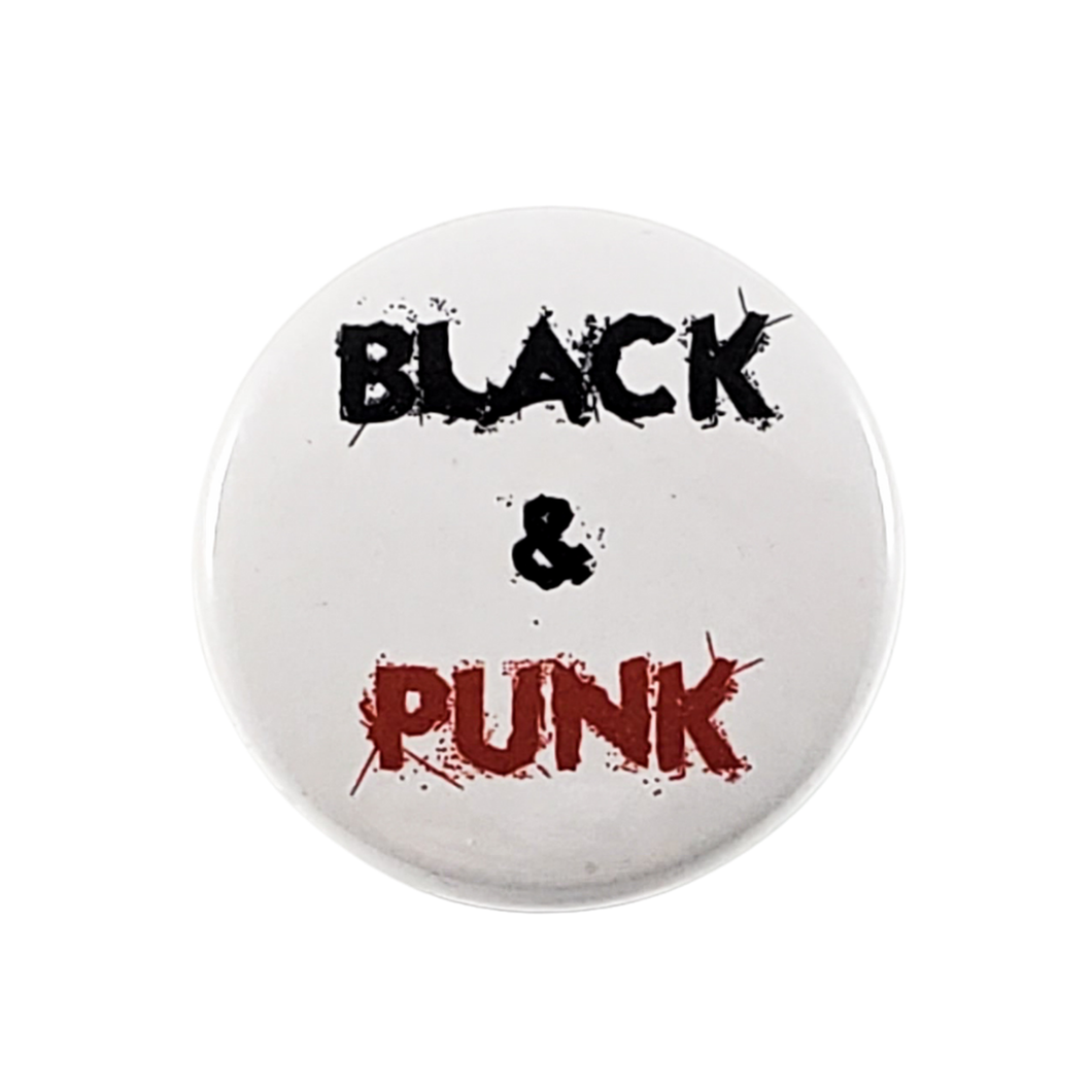 BLACK & PUNK BUTTON PIN