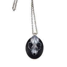 Load image into Gallery viewer, BAT SKULL CAMEO NECKLACE
